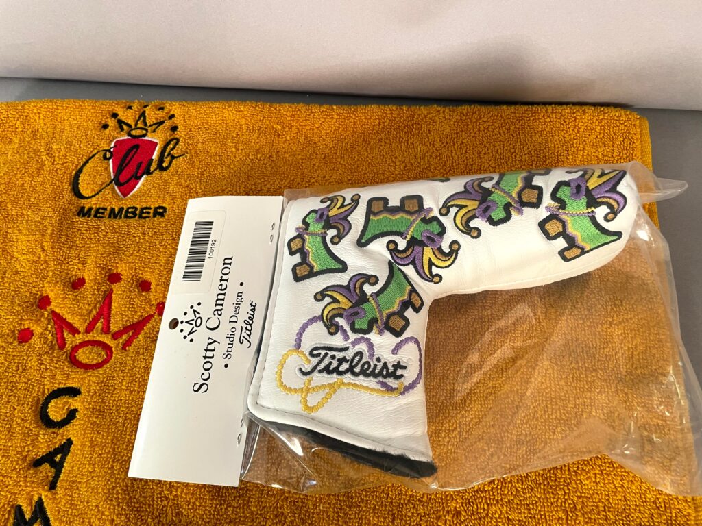 Housse De Putter Scotty Cameron Exclusive - Modèle ScottyDog Jester, Cuir, Couleur Blanc, Neuf